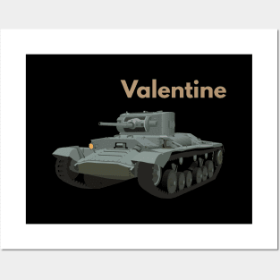 Valentine British WW2 Infantry Tank Posters and Art